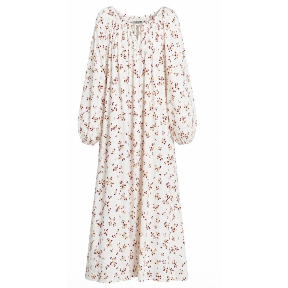 Essentiel Antwerp Floral Prairie Maxi Dress Boho Peasant Cottagecore Sz 12 *read